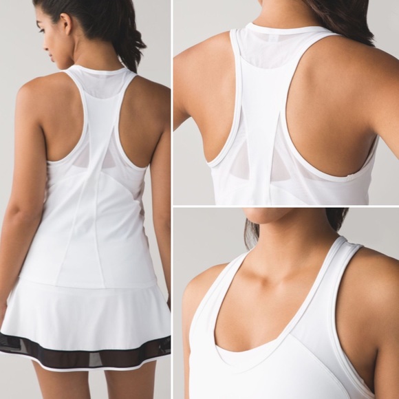 NWT Lululemon Ace Tank Top 6 White Tennis 🎾 - Picture 1 of 8